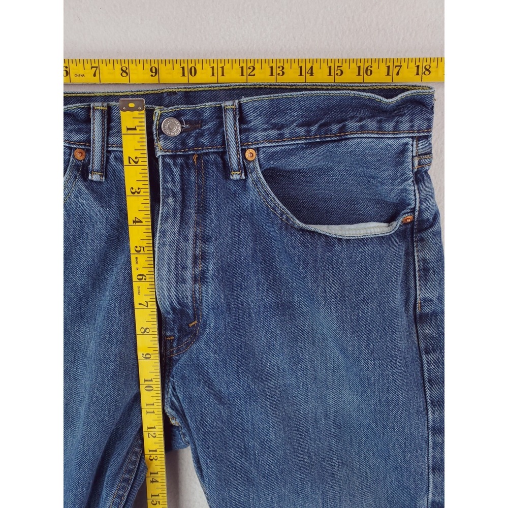 Levis 505 Jeans Mens 36x29 Blue Regular Straight Stone Wash Red Tab Work Pants - Picture 12 of 15